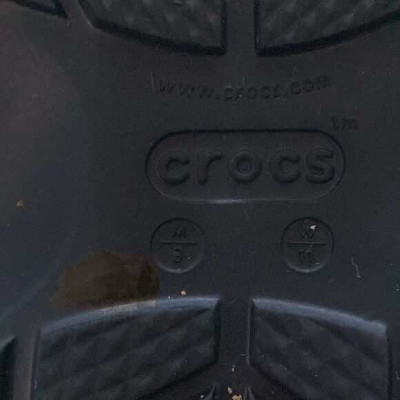 Crocs Navy Blue Clogs Sz 8 - Picture 5 of 5